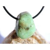 Chrysopras Schmuckstein / Trommelstein gebohrt - ca. 2,2...