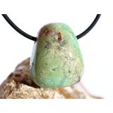 Chrysopras Trommelstein gebohrt - ca. 2,7 cm x 2,3 cm x...