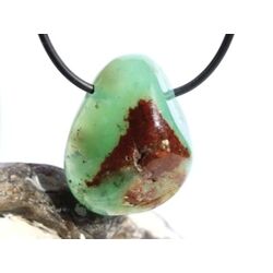 Chrysopras Trommelstein gebohrt - Rarit�t - Sonderqualit�t - ca. 3,1 cm x 2,6 cm x 1,7 cm