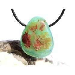 Chrysopras Trommelstein gebohrt - Rarit�t - Sonderqualit�t - ca. 3,1 cm x 2,6 cm x 1,7 cm