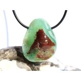 Chrysopras Trommelstein gebohrt - Rarit�t -...