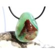 Chrysopras Trommelstein gebohrt - Rarität - Sonderqualität - ca. 3,1 cm x 2,6 cm x 1,7 cm