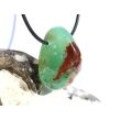 Chrysopras Trommelstein gebohrt - Rarität - Sonderqualität - ca. 3,1 cm x 2,6 cm x 1,7 cm