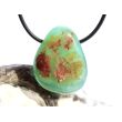 Chrysopras Trommelstein gebohrt - Rarität - Sonderqualität - ca. 3,1 cm x 2,6 cm x 1,7 cm