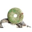 Chrysopras Donut Edelstein 25 mm (3,7 mm stark) - Rarität - Sonderpreis wg. Makel -