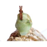 Chrysopras Trommelstein gebohrt - ca. 2,5 cm x 1,9 cm x 1,7 cm