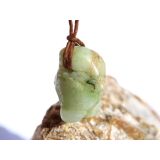 Chrysopras Trommelstein gebohrt - ca. 2,5 cm x 1,9 cm x 1,7 cm