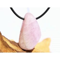 Kunzit rosa (Spodumen) Trommelstein gebohrt - Rarit�t - ca. 3,1 cm x 1,9 cm x 1 cm (Fairer Handel / GKS)