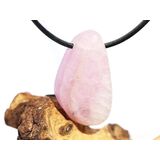 Kunzit rosa (Spodumen) Trommelstein gebohrt - Rarit�t -...