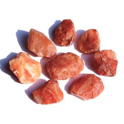 Karneol natur (Carneol) Wassersteine-A-Sonderqualit�t / Rohsteine extra angetrommelt - ca. 100 g