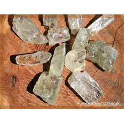 Hiddenit Kristalle / Rohsteine (Spodumen) - Rarität - Sonderqualität - ca. 20 g (GKS)