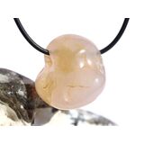 Chalcedon rosa (Rosenchalcedon) Trommelstein gebohrt -...