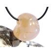 Chalcedon rosa (Rosenchalcedon) Trommelstein gebohrt - Sonderqualität - Rarität - ca. 2,8 cm x 2,6 cm x 2 cm