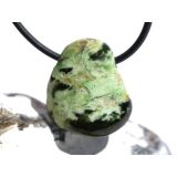 Chromopal (Opal-Chalcedon) Trommelstein gebohrt - Sonderqualität - Rarität - ca. 2,4 cm x 2,1 cm x 1,3 cm