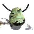 Chromopal (Opal-Chalcedon) Trommelstein gebohrt - Sonderqualität - Rarität - ca. 2,4 cm x 2,1 cm x 1,3 cm