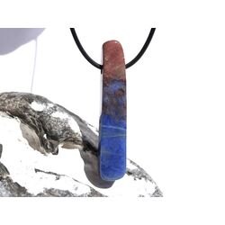 Richterit XXL Schmuckstein / Scheibenstein gebohrt - Raritt - AA-Sonderqualitt - Unikat - Handarbeit - ca. 5,7 cm x 1,1 cm x 1 cm (GKS)