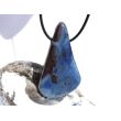 Richterit XXXL Schmuckstein / Scheibenstein gebohrt - Rarität - AA-Sonderqualität - Unikat - Handarbeit - ca. 5,1 cm x 2,9 cm x 0,8 cm (GKS)