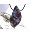 Richterit XXXL Schmuckstein / Scheibenstein gebohrt - Rarität - AA-Sonderqualität - Unikat - Handarbeit - ca. 5,2 cm x 2,4 cm x 0,9 cm (GKS)