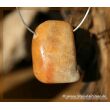 Versteinerte Koralle Trommelstein gebohrt - ca. 3,2 cm x 2,6 cm x 1,5 cm (GKS)