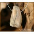 Versteinerte Koralle Trommelstein gebohrt - ca. 3,7 cm x 2,3 cm x 1,8 cm (GKS)