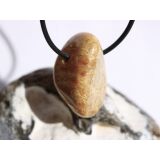 Versteinerte Koralle Trommelstein gebohrt - Sonderqualität - ca. 3,2 cm x 2 cm x 1,7 cm