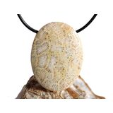 Versteinerte Koralle XXL Schmuckstein Cabochon /...