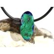 Azurit-Malachit natur Schmuckstein / Scheibenstein gebohrt - Handarbeit - Rarität - Sonderqualität - ca. 2,2 cm x 1 cm x 0,6 cm