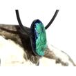 Azurit-Malachit natur Schmuckstein / Scheibenstein gebohrt - Handarbeit - Rarität - Sonderqualität - ca. 2,2 cm x 1 cm x 0,6 cm
