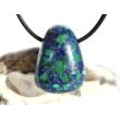 Azurit-Malachit (gepr.) Trommelstein gebohrt - ca. 2,6 cm x 2 cm x 1,7 cm