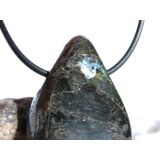 Larvikit XXL Trommelstein gebohrt - ca. 4,3 cm x 2,6 cm x 1,3 cm