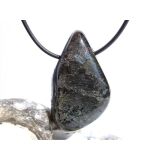 Larvikit XXL Trommelstein gebohrt - ca. 4,3 cm x 2,6 cm x 1,3 cm