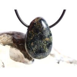 Eldarit Nebulastein (Meta-Rhyolith / Kugelrhyolith) Trommelstein gebohrt - ca. 3 cm x 2 cm x 1,2 cm