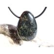 Eldarit "Nebulastein" (Meta-Rhyolith / Kugelrhyolith) Trommelstein gebohrt - ca. 3 cm x 2 cm x 1,2 cm