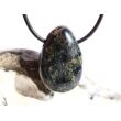 Eldarit "Nebulastein" (Meta-Rhyolith / Kugelrhyolith) Trommelstein gebohrt - ca. 3 cm x 2 cm x 1,2 cm