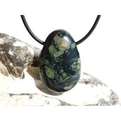 Eldarit Nebulastein (Meta-Rhyolith / Kugelrhyolith) Trommelstein gebohrt - ca. 3 cm x 2 cm x 1,1 cm