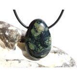 Eldarit "Nebulastein" (Meta-Rhyolith / Kugelrhyolith) Trommelstein gebohrt - ca. 3 cm x 2 cm x 1,1 cm