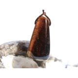 Tigerauge Schmuckstein / Trommelstein gebohrt - ca. 3 cm x 1,9 cm x 1,6 cm
