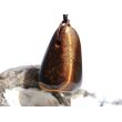 Tigerauge Schmuckstein / Trommelstein gebohrt - ca. 3 cm x 1,9 cm x 1,6 cm