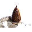 Tigerauge Schmuckstein / Trommelstein gebohrt - ca. 3 cm x 1,9 cm x 1,6 cm