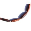 Tigerauge rot (gebr.) Navetten Halskette / Edelsteinkette - ca. 48 cm - vergoldet - AA-Sonderqualität -