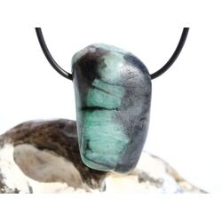 Smaragd XXL Trommelstein gebohrt (Beryll) - Rarit�t - ca....