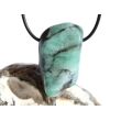 Smaragd XXL Trommelstein gebohrt (Beryll) - Rarität - ca. 4 cm x 2,3 cm x 1,8 cm