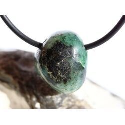 Smaragd Trommelstein gebohrt (Beryll) - Rarit�t - ca. 1,8 cm x 1,5 cm x 1,3 cm