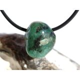 Smaragd Trommelstein gebohrt (Beryll) - Rarit�t - ca. 1,8...