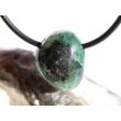 Smaragd Trommelstein gebohrt (Beryll) - Rarität - ca. 1,8 cm x 1,5 cm x 1,3 cm