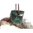 Smaragd Schmuckstein / Trommelstein gebohrt (Beryll) - Rarität - ca. 1,6 cm x 1,7 cm x 0,9 cm