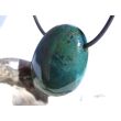 Heliotrop Trommelstein gebohrt - Sonderqualität - ca. 2,9 cm x 2,3 cm x 1,4 cm