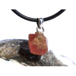 Spinell rosa-rot Kristall / Rohsteinform Anhänger Öse Schmuckdose - Rarität - Sonderqualität - ca. 1,8 cm x 1,1 cm x 1 cm
