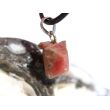 Spinell rosa-rot Kristall / Rohsteinform Anhänger Öse Schmuckdose - Rarität - Sonderqualität - ca. 1,8 cm x 1,1 cm x 1 cm
