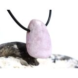 Kunzit rosa "Schimmer" Trommelstein gebohrt (Spodumen) - Rarität - ca. 3 cm x 2 cm x 1,2 cm